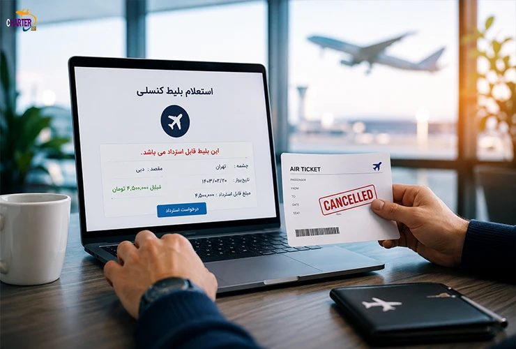 خرید بلیط کنسلی هواپیما