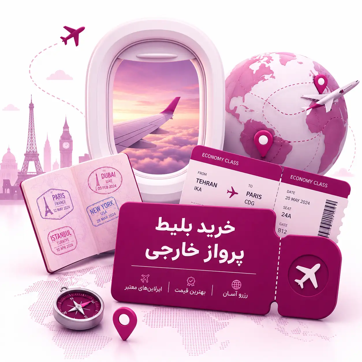 بلیط هواپیما خارجی