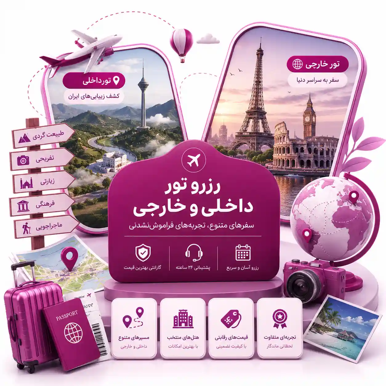 رزرو تور